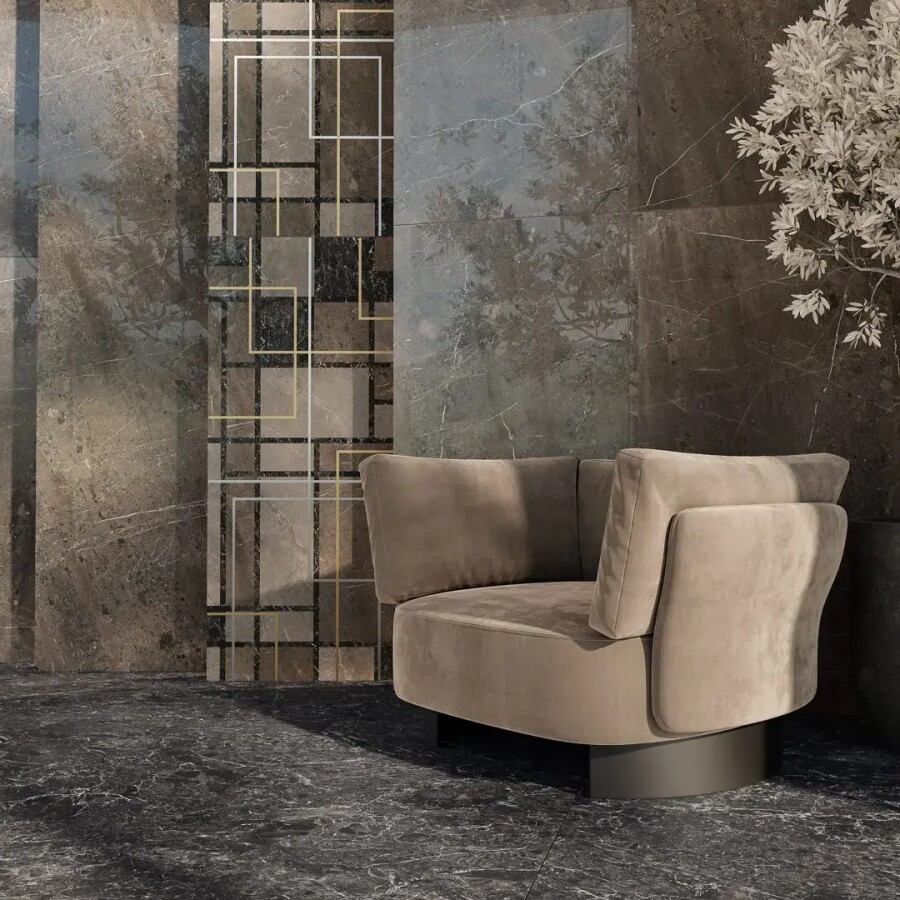 Керамический гранит Декор Kerama Marazzi Прованс Марсель наборный Белый матовый обрезной 31,5x34,2x0,9 KMD2HID022GR