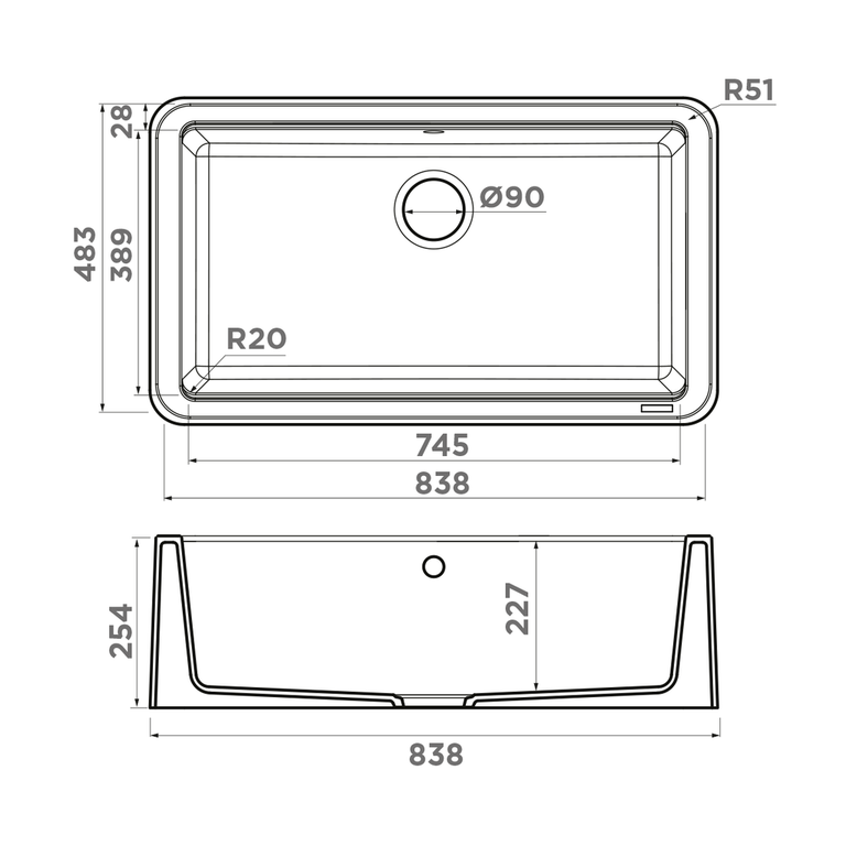 Omoikiri TARENTO 83 мойка кухонная черный 4993178