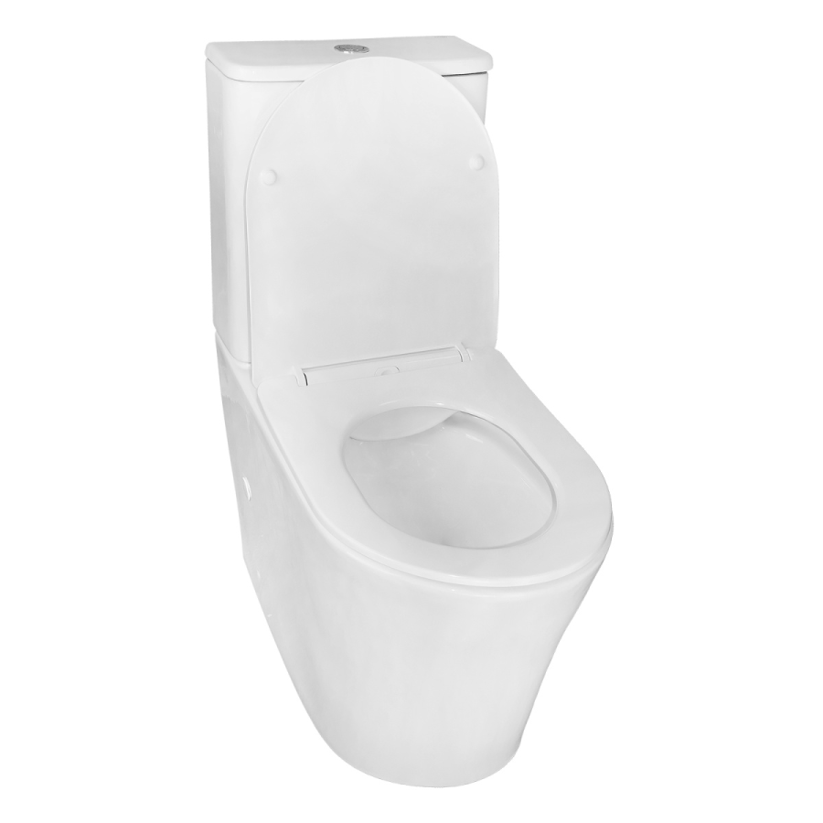 Azario ANTEO ROUND унитаз напольный безободковый с сиденьем микролифт AZ-1219A