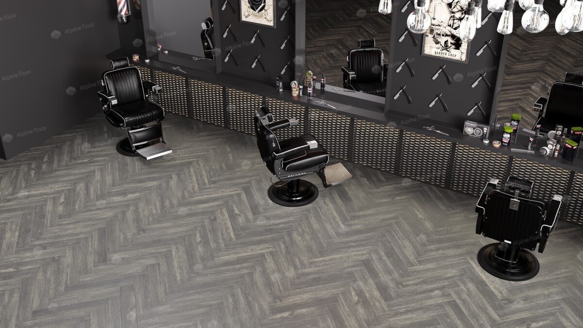 Alpine Floor Parquet Light SPC ламинат Венге Грей ECO 13-8AB 600 х 125 х 4мм