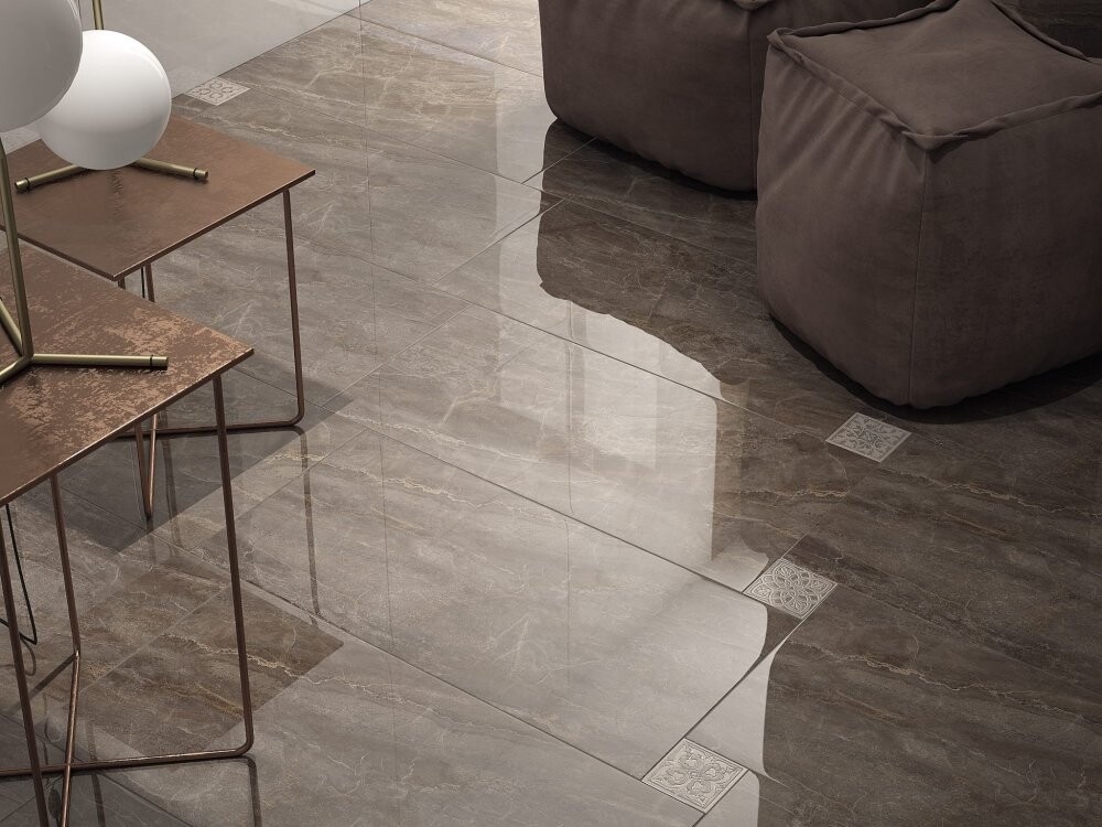 Kerama Marazzi Парнас SG570002R пепельный лаппатированный керамогранит 80x160 см