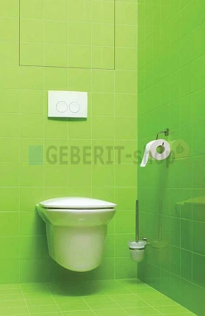 Geberit Duofix инсталляция для унитаза 458.122.21.1 4в1 с кнопкой смыва (белая)