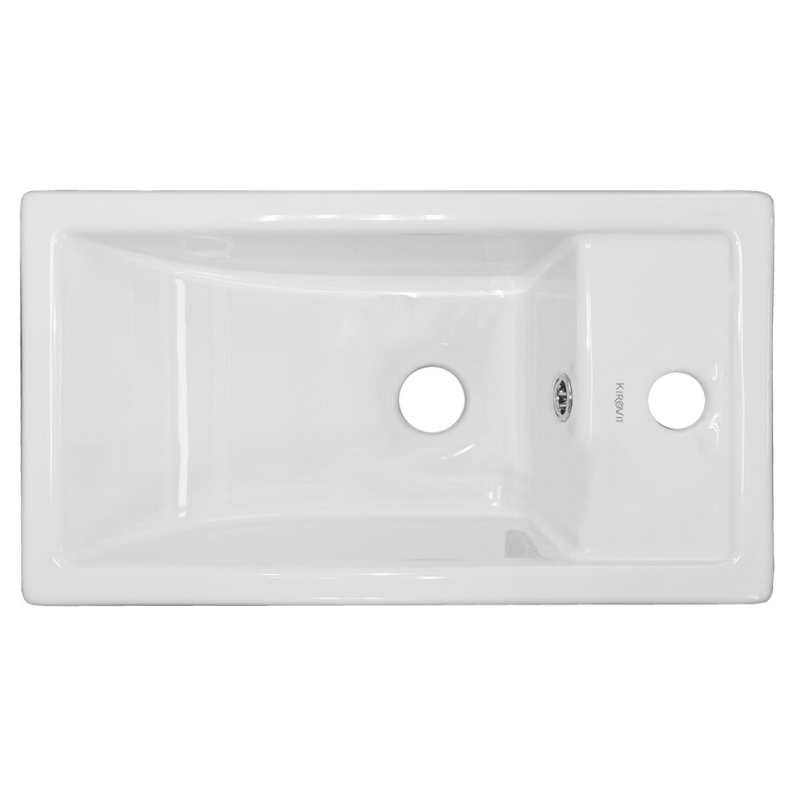 Комплект Тумба Azario KANTRI 45 450х250х775 подвесная, с раковиной Фостер 45, правая, белый глянец CS00097245