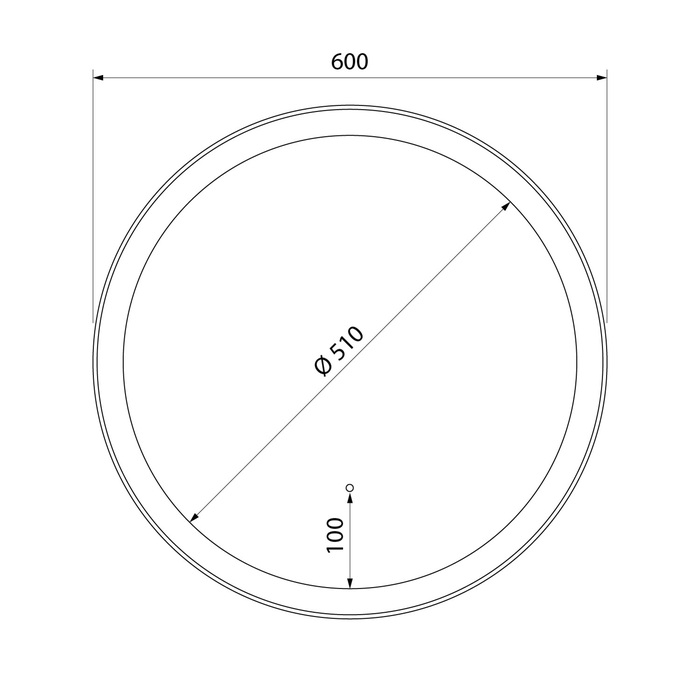 Iddis Esper зеркало с подсветкой D51 см ESP600Ri98