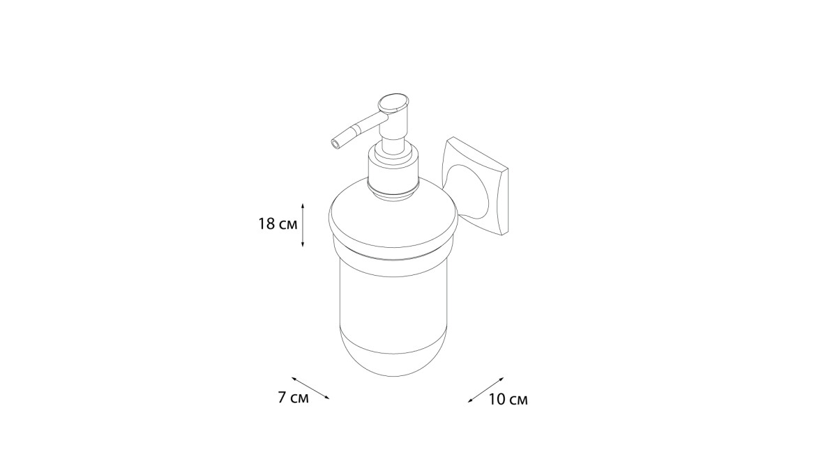 Fixsen дозатор для жидкого мыла GR-2012