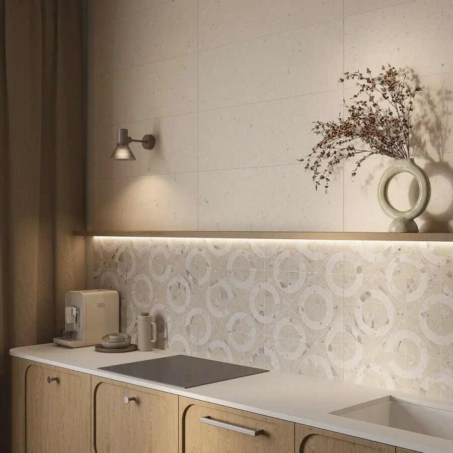 Керамическая плитка Бордюр Kerama Marazzi Прованс Тараскон Бежевый светлый матовый обрезной 30x14,7x0,9 KMB2TGL008BR