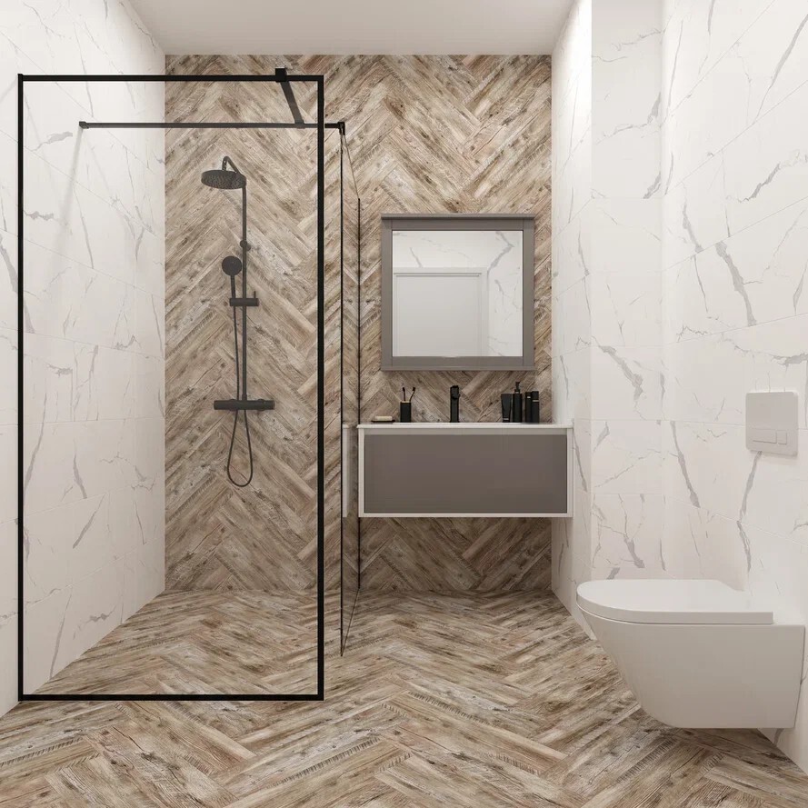 Керамогранит Eurotile Oak Yalta GP Mix 14,7x59,4