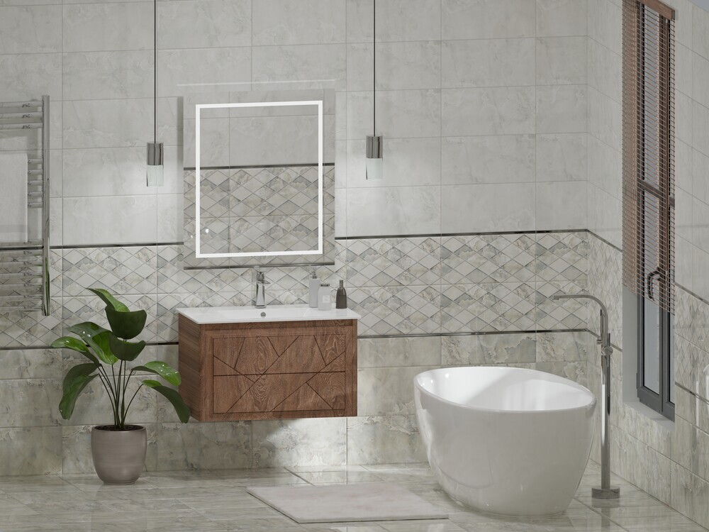 Плитка настенная 5 SE 0046 Eurotile Selesta Grey 25x50