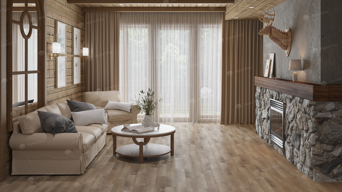 Alpine Floor Parquet Light SPC ламинат Дуб Синистра ECO 13-17AB 600 х 125 х 4мм
