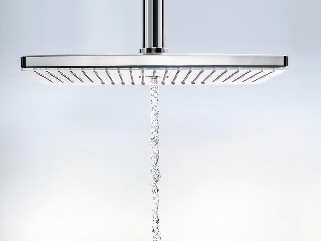 Hansgrohe Rainmaker Select Верхний душ 460 3jet с держателем хром-черный матовый 24007600