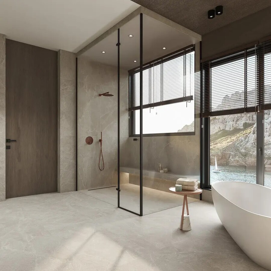 Керамический гранит Kerama Marazzi Прованс Эстерель серый светлый матовый обрезной 60x60x0,9 KM6060G0501R