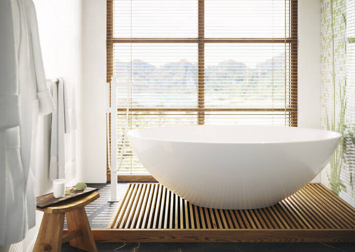 Hansgrohe 32532700S Set HG Metropol смеситель для ванны напольный (32532700+10452180), матовый белый