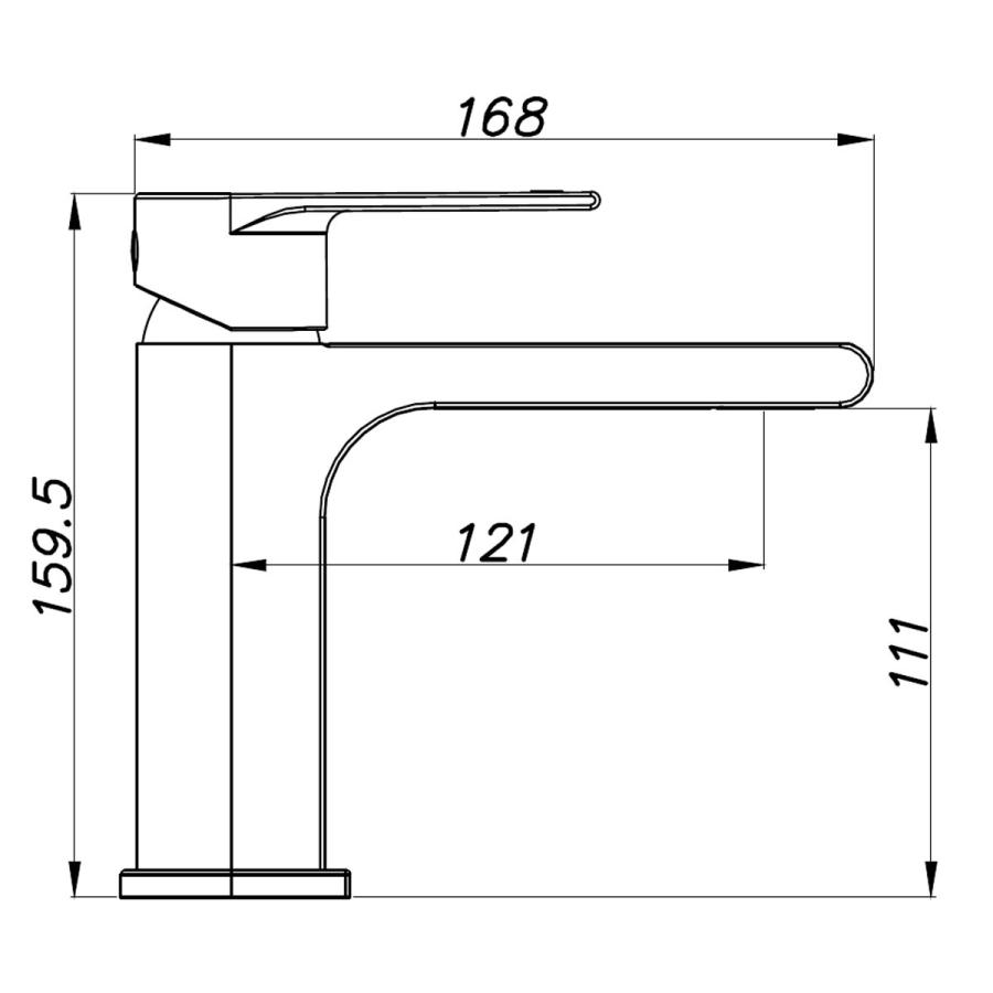 Azario Delano смеситель для раковины белый AZ-158445226