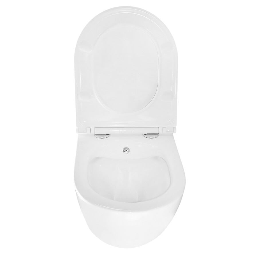 Унитаз подвесной Azario Grado 365х495х365 безободковый, с функцией биде, с быстросъемным сиденьем микролифт AZ-046E-NR