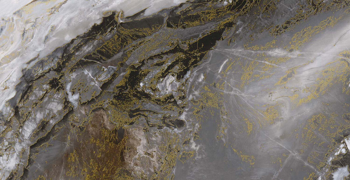 Керамогранит Azario Riverstone Gold 60x120 Carving H18004011G