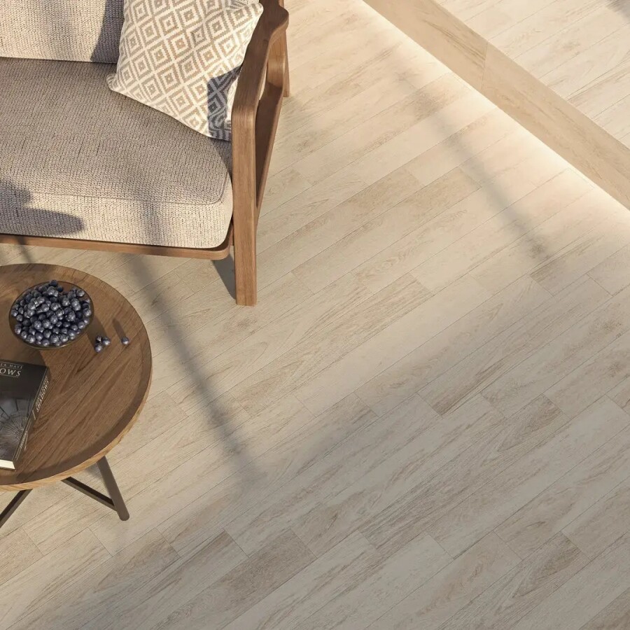 Керамический гранит Kerama Marazzi Прованс Монпелье бежевый матовый обрезной 9,6x60x0,9 KM1060G0031R