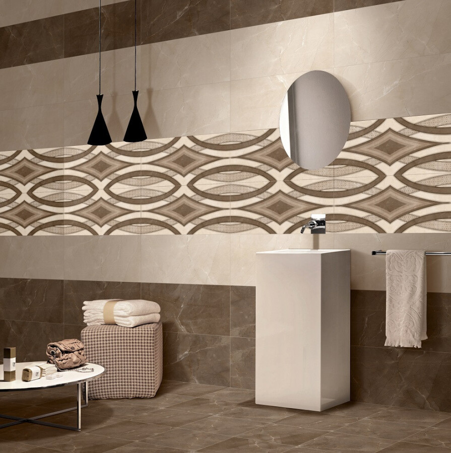 Керамическая плитка Cube Ceramica R Mumbai Coffee Cheks Decor 30*60 УТ000026501