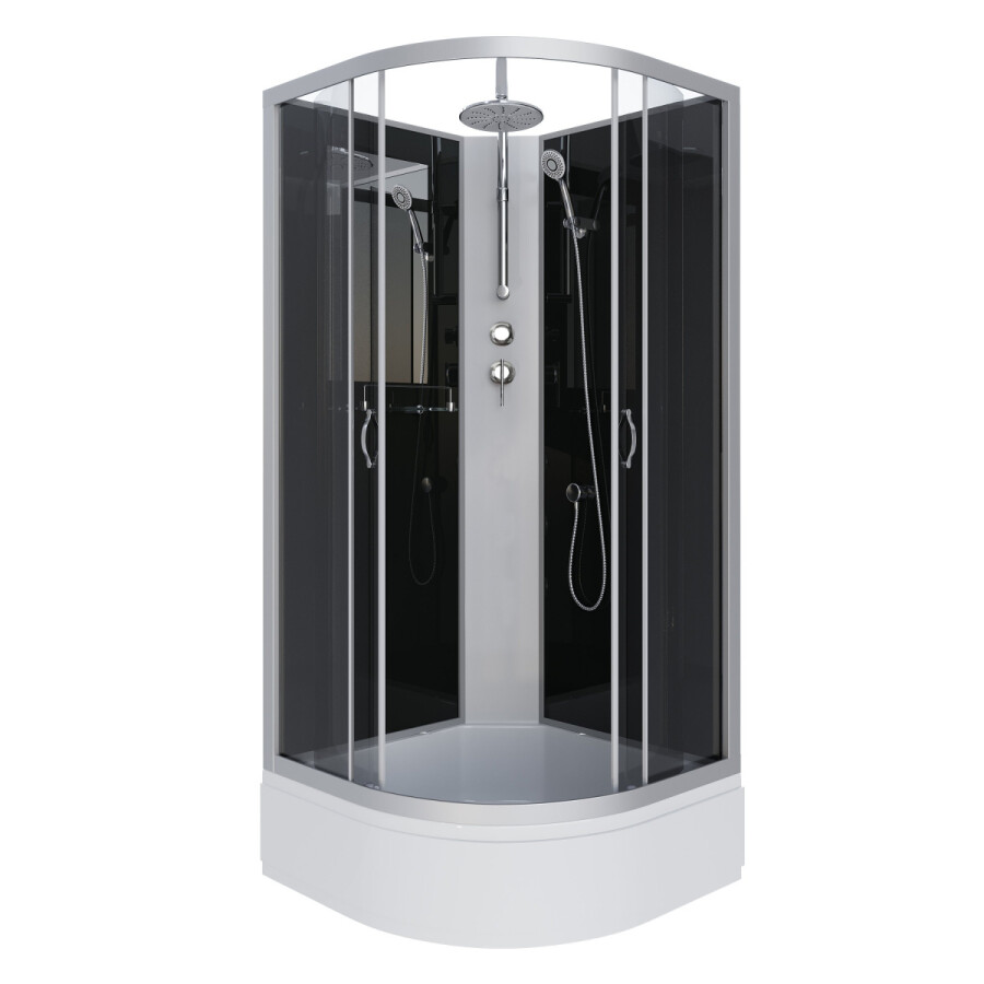 Niagara Classic NG 3502-14BKT Душевая кабина 100x100 Без крыши с тропическим душем 35021434BKT