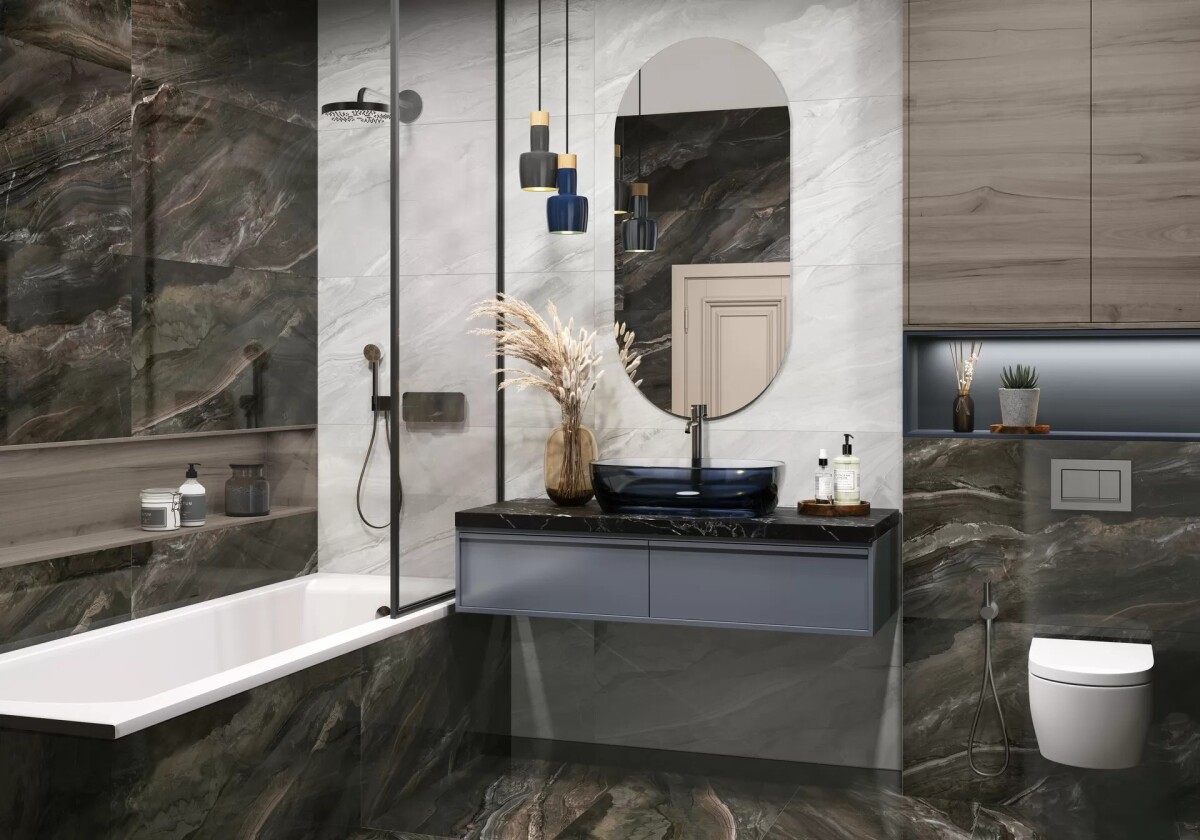 Керамогранит 60120ARI99HG LCM Argentina Dark Суперполированный 600 x 1200 x 8 мм.