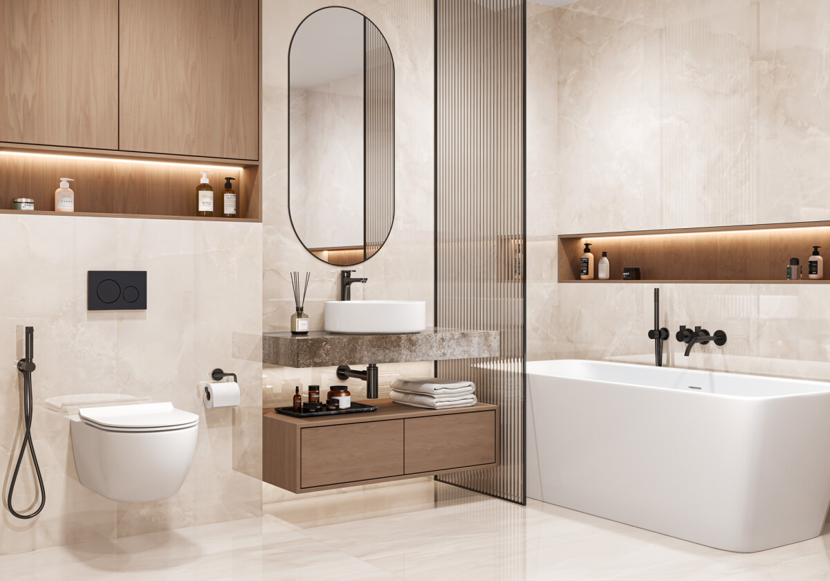 New Trend Шарм Оникс кремовый / Charm Onyx Crema Керамогранит 600 x 1200 x 7 60120CHM11P