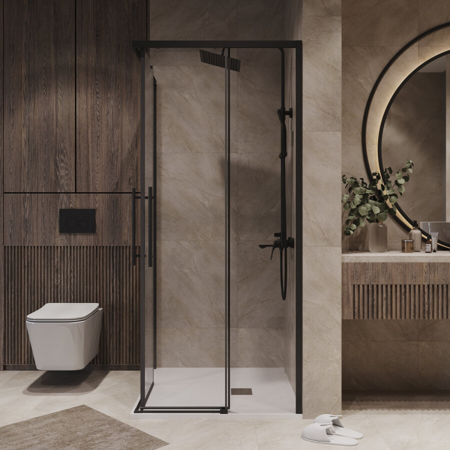 Душевой угол 90x90 Niagara Nova NG 6829-34BLACK