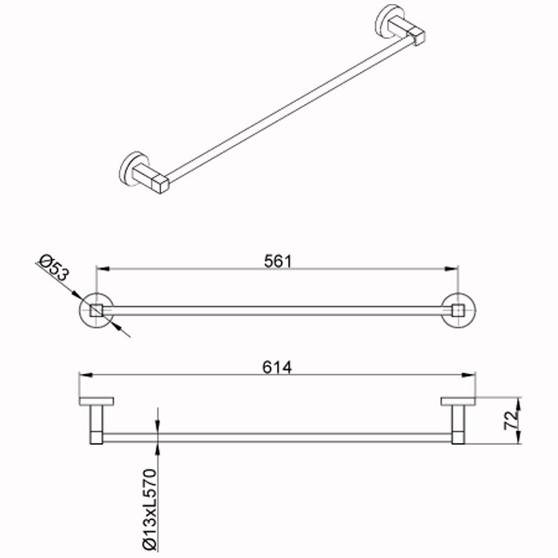 Azario Nessy полотенцедержатель AZ-73101