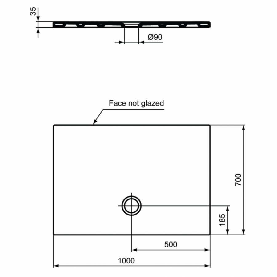 Ideal Standard Strada душевой поддон 100х70 T2572YK