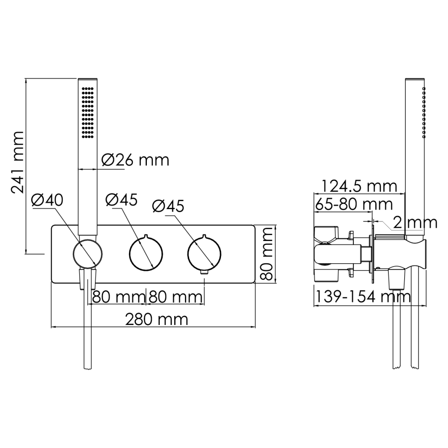 WasserKraft Elbe смеситель для ванны 7488 Thermo