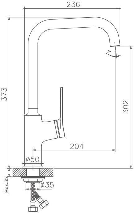 Haiba смеситель для кухни HB70572