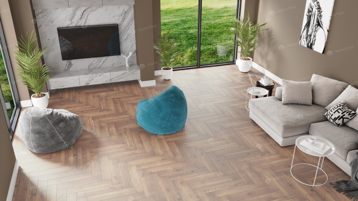 Alpine Floor Parqet LVT Кварцвиниловая плитка Дуб Royal ECO 16-2 590 х 118 х 2.5 mm