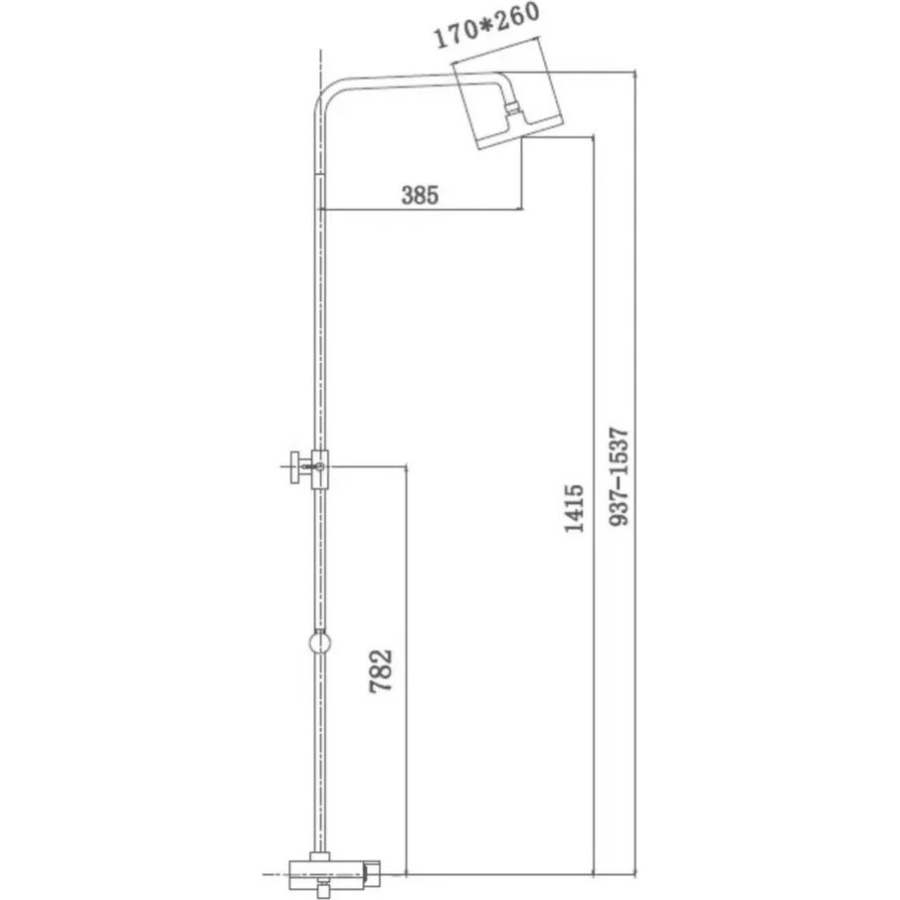 Haiba HB2419 Душевая система с изливом