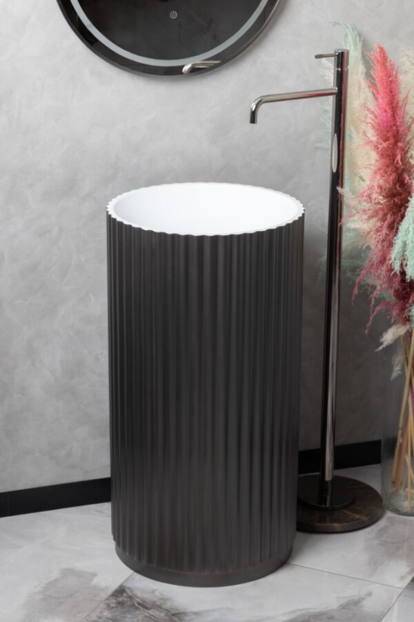 Смеситель для раковины напольный Boheme Uno Хром 107-CR