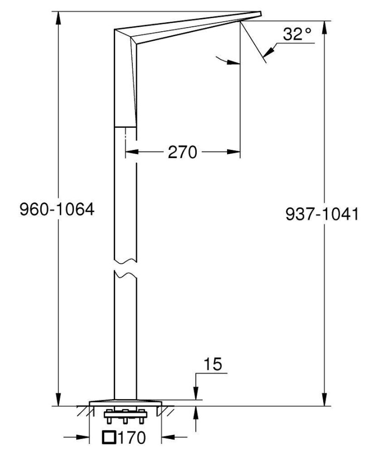 Grohe Allure Brilliant 13301000 излив для ванны