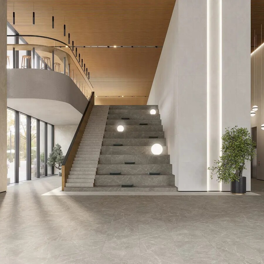 Керамический гранит Kerama Marazzi Прованс Эстерель серый светлый матовый обрезной 60x60x0,9 KM6060G0501R