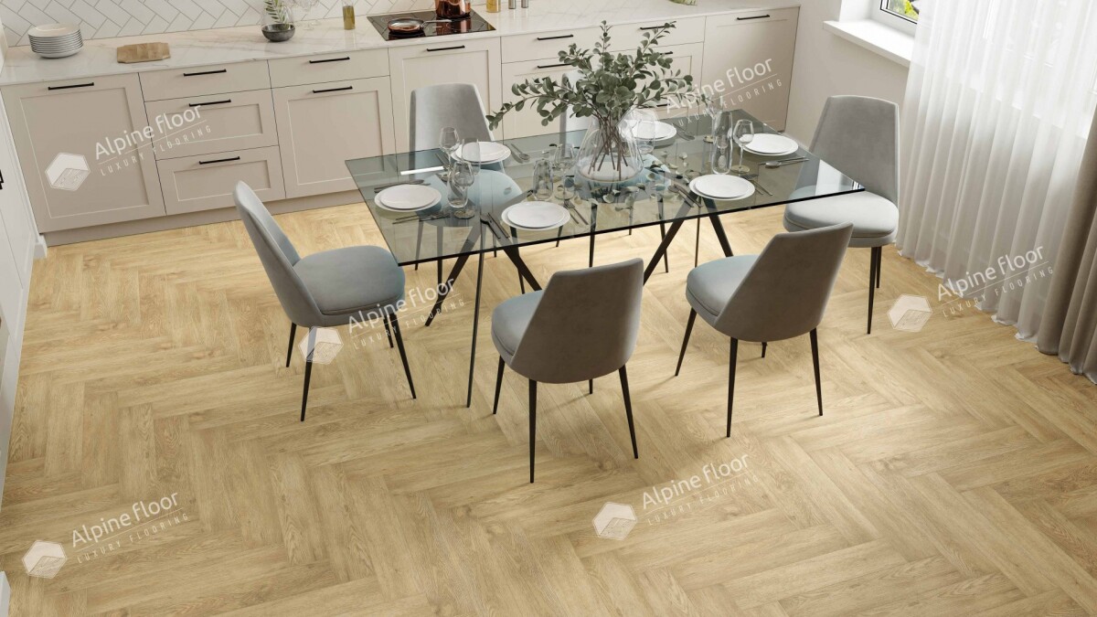 Alpine Floor Parquet Light SPC ламинат Дуб Ваниль Селект ECO 13-3AB-R 600 х 125 х 4мм