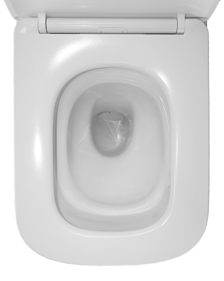Унитаз подвесной Azario Cascad M 490x345x325 безободковый, система смыва "Скрытое Торнадо", с быстросъемным сиденьем микролифт AZ-10002