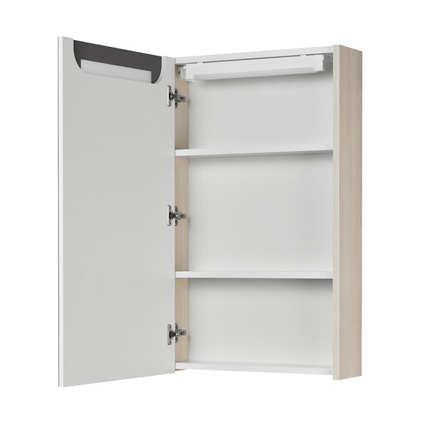 Зеркальный шкаф AQUATON Верди PRO 50 белый, ясень фабрик 1A195802VDAV0