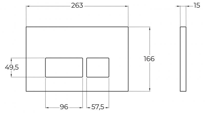 Кнопка смыва BelBagno BB042BL