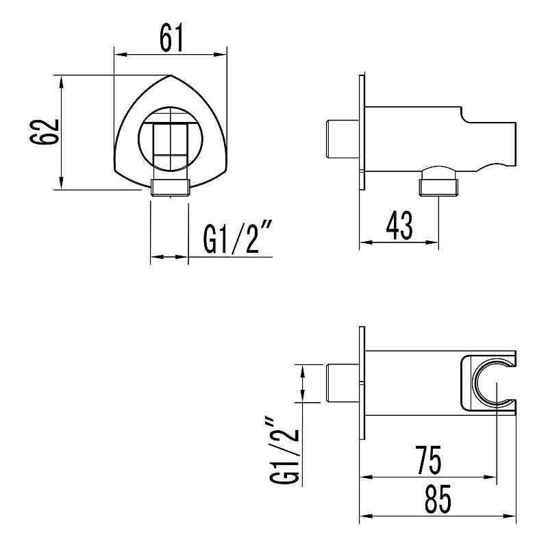 Lemark подключение для душевого шланга LM3585C