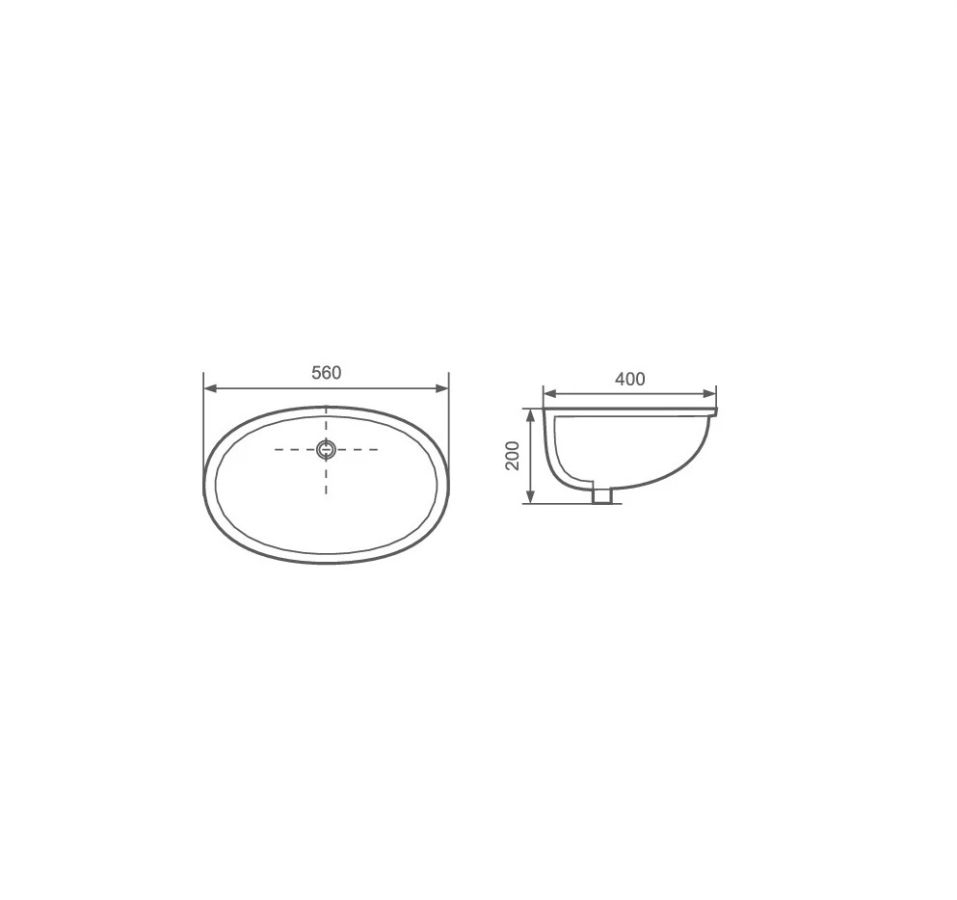 Aquatek AQ8091-00 раковина встраиваемая 56 см