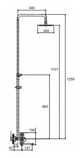 Haiba душевая система со смесителем HB24806