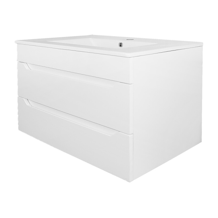 Комплект Тумба Loranto Аврора 70 720х470х515 подвесная, с раковиной Leone 70, белый CS00091412