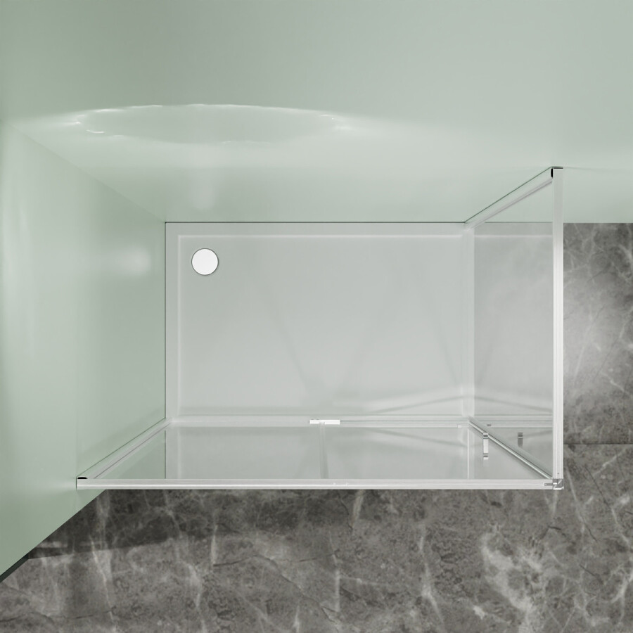 Душевое ограждение Azario Male 1200х900х1950 прозрачное стекло 6 мм, профиль брашированное золото AZ-J50-12090-BGL-CL