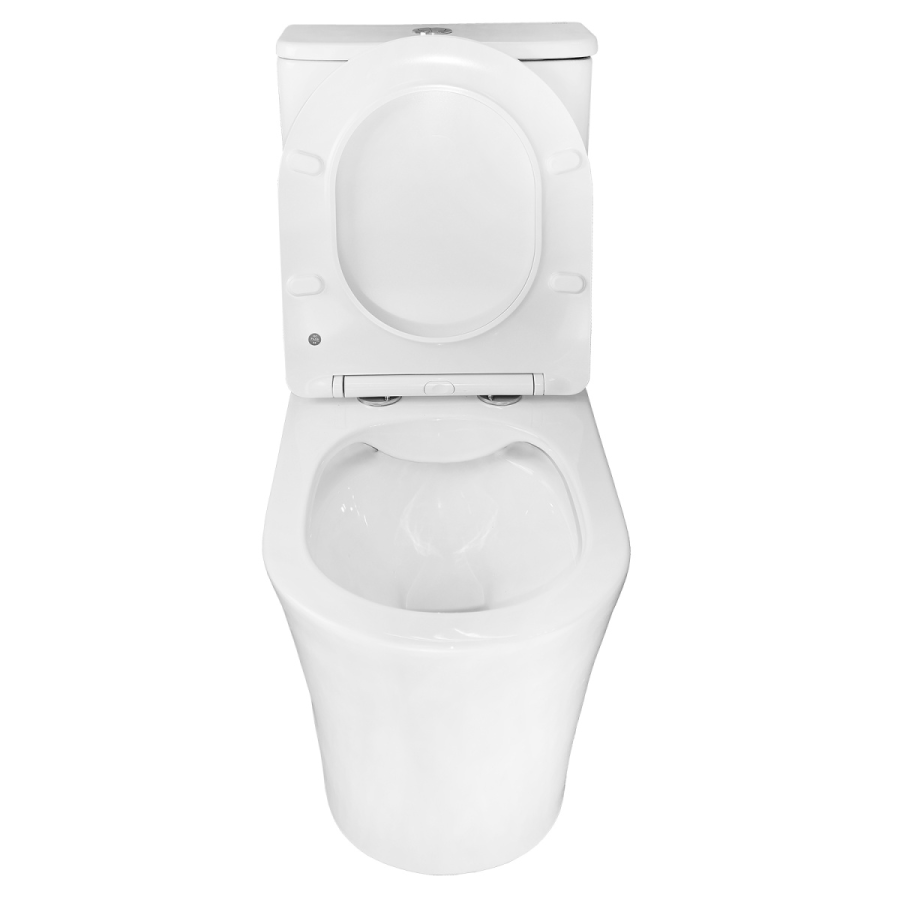 Azario ANTEO ROUND унитаз напольный безободковый с сиденьем микролифт AZ-1219A