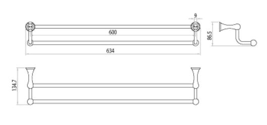 Lemark держатель для полотенец LM2139C