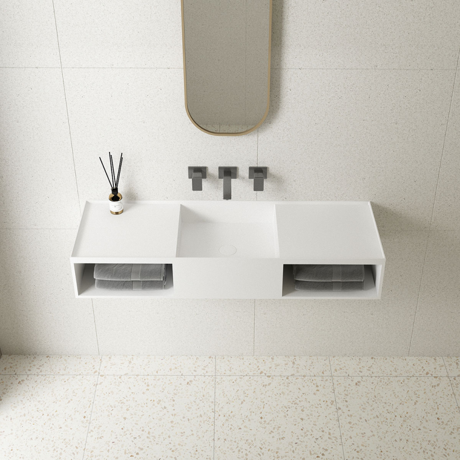 Vincea Solid Surface раковина 120х40 см подвесная VWB-6S212MW