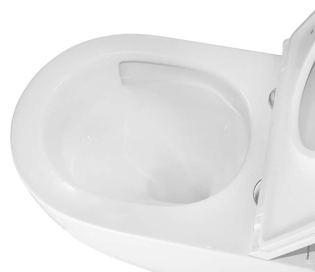 Унитаз подвесной Azario TERSO 495x360x370 безободковый, слив "Скрытое Торнадо" с быстросъемным сиденьем "Микролифт" AZ-092E-UQ3