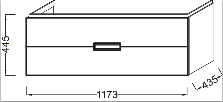 Jacob Delafon Reve 120 тумба EB1137-G1C с раковиной E4824-00 подвесная