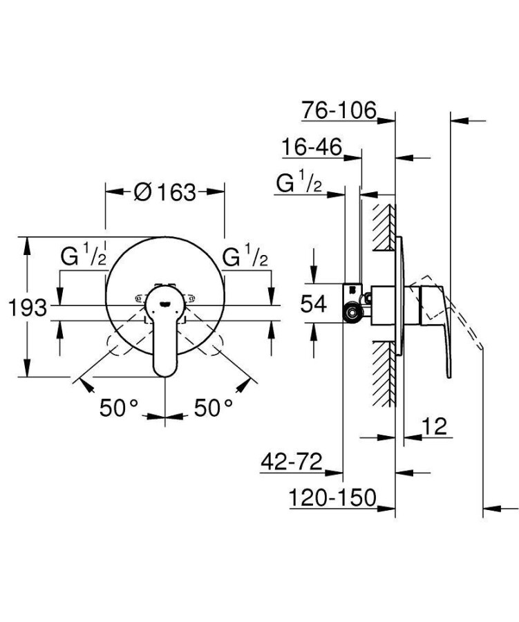 Grohe Eurostyle Cosmopolitan 33635002 смеситель для душа