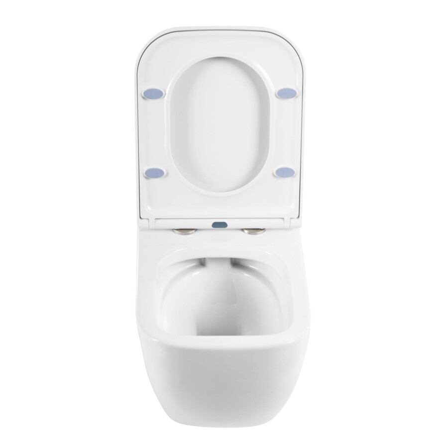 Унитаз подвесной безободковый с крышкой-сиденьем BelBagno ALPINA BB10100CHR/SC